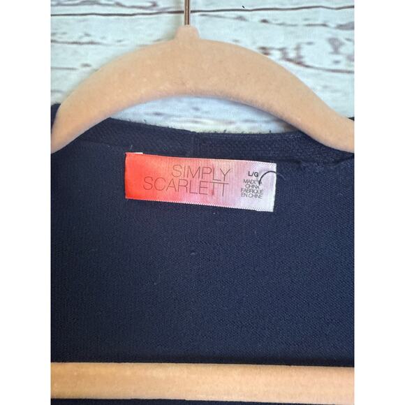 Simply Scarlett Navy Blue Cardigan Women Sz L - Picture 2 of 9